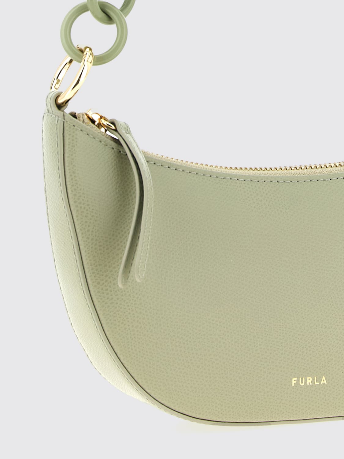 FURLA MINI BAG: Shoulder bag woman Furla, Green - Img 3