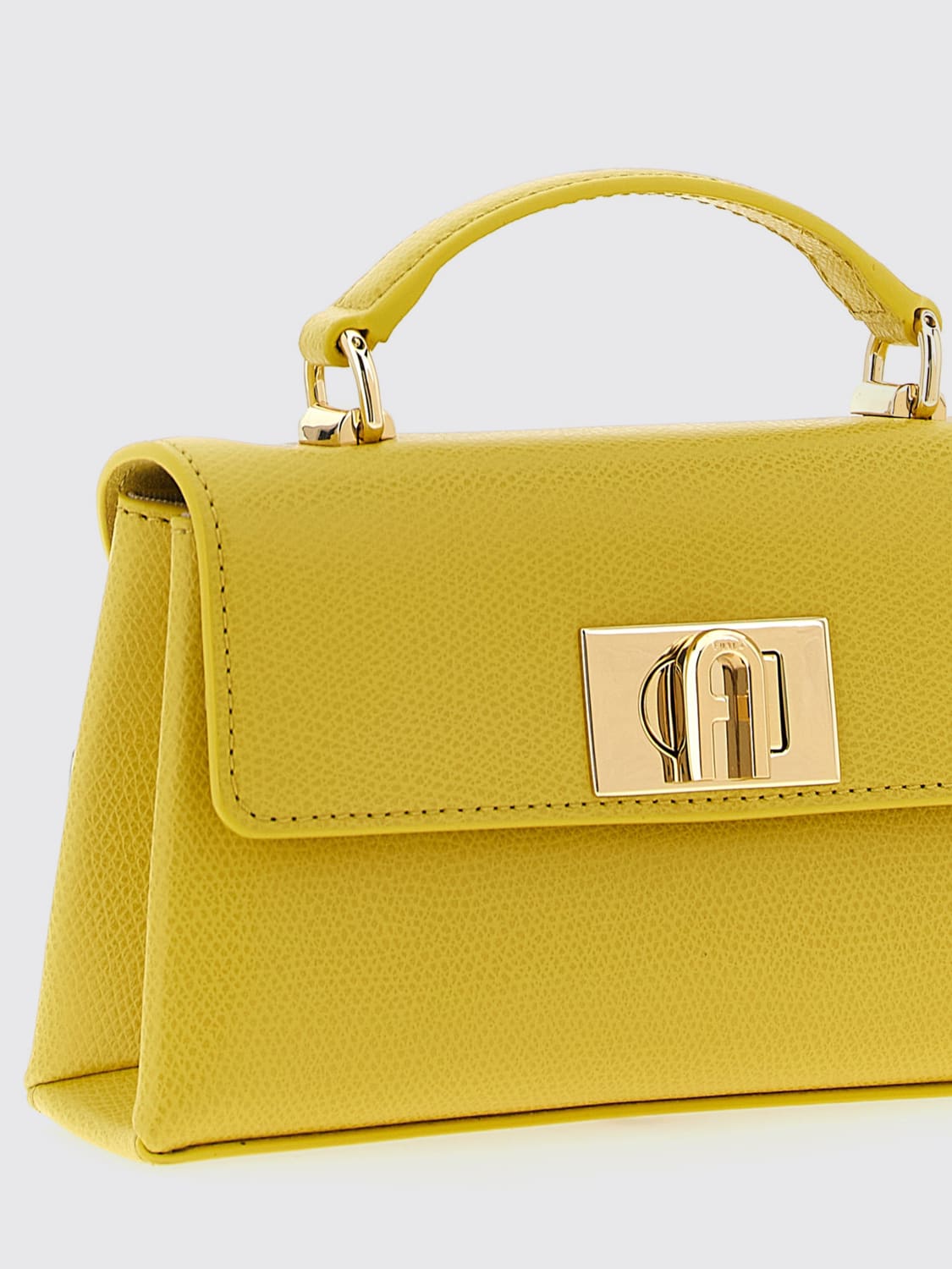 FURLA MINI BAG: Shoulder bag woman Furla, Yellow - Img 3