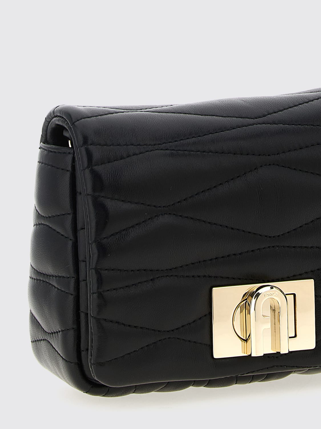 FURLA MINI BAG: Shoulder bag woman Furla, Black - Img 3