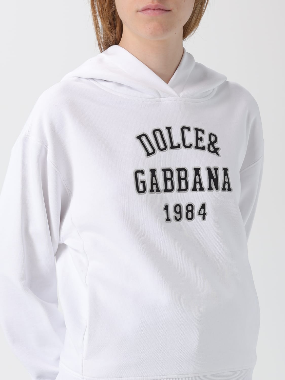 DOLCE & GABBANA: Sweatshirt woman - White | Dolce & Gabbana