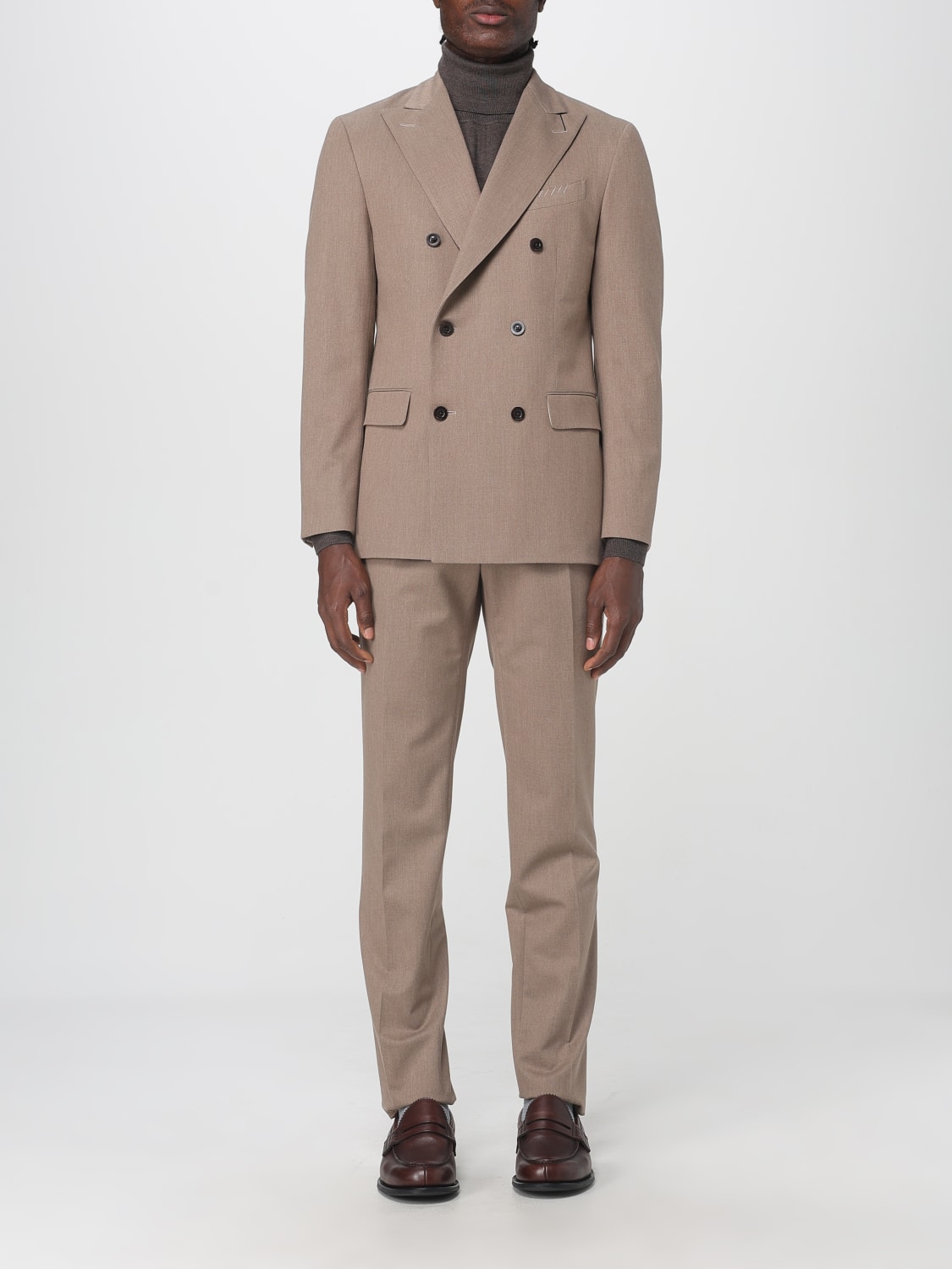 BOGLIOLI ANZUG: Anzug herren Boglioli, Beige - Img 1