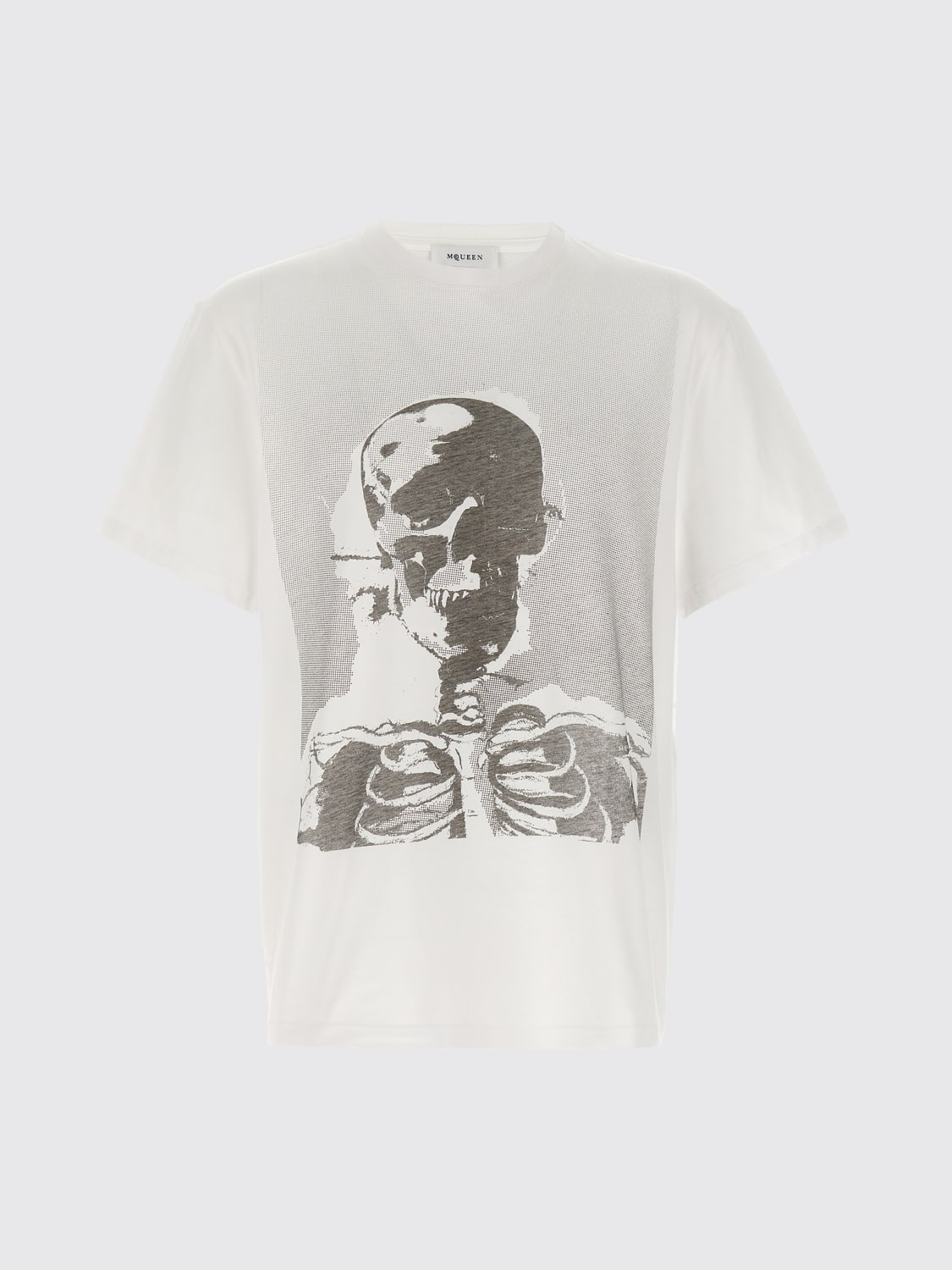 MCQUEEN T-SHIRT: T-shirt men McQueen, White - Img 1