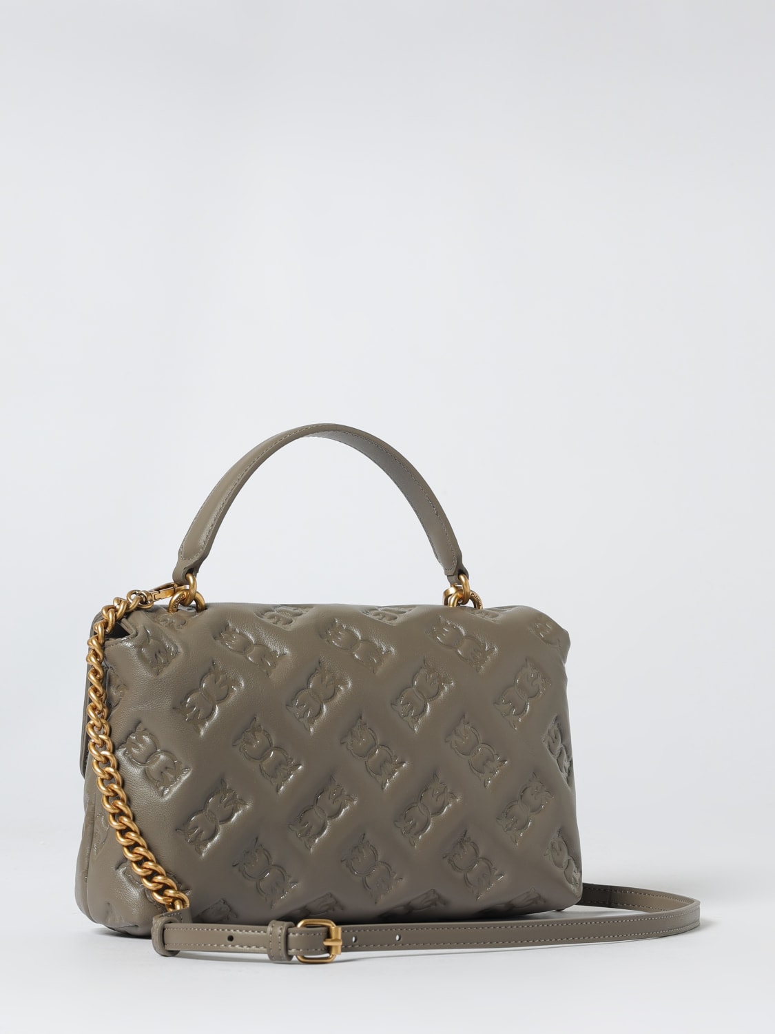 PINKO HANDTASCHE: Schultertasche damen Pinko, Grau - Img 2