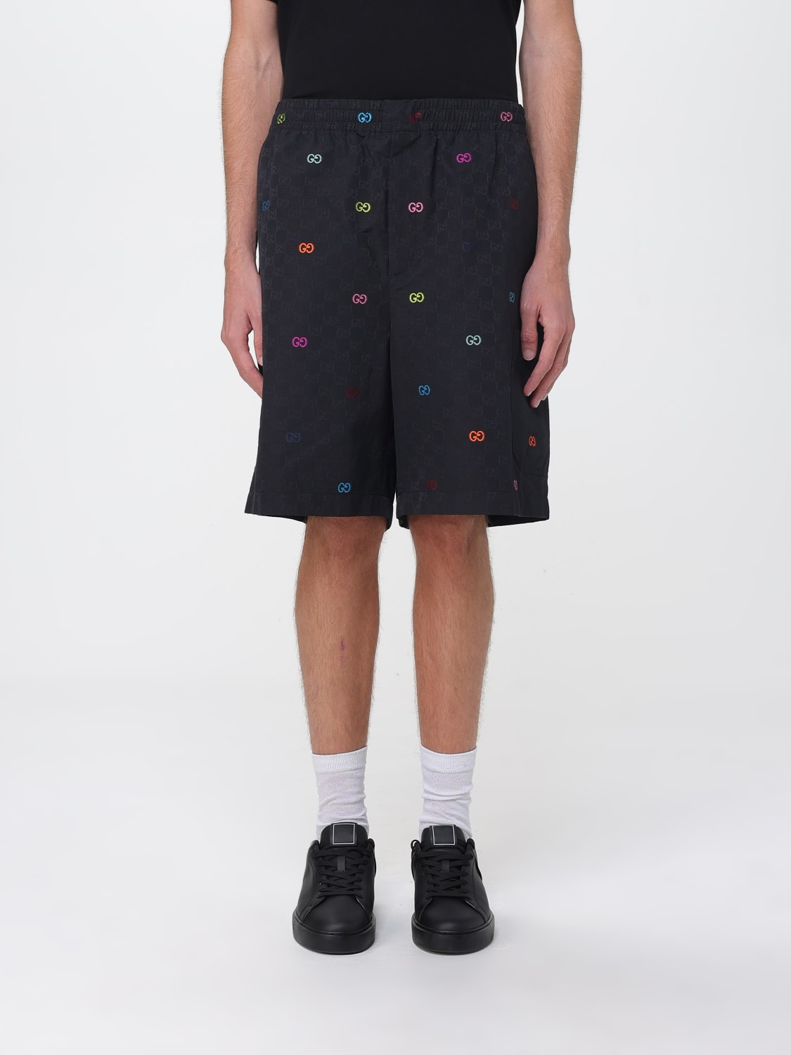 GUCCI SHORTS: Shorts herren Gucci, Schwarz - Img 1