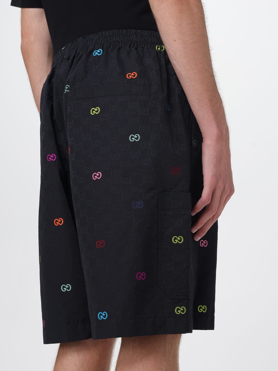 GUCCI SHORTS: Shorts herren Gucci, Schwarz - Img 5