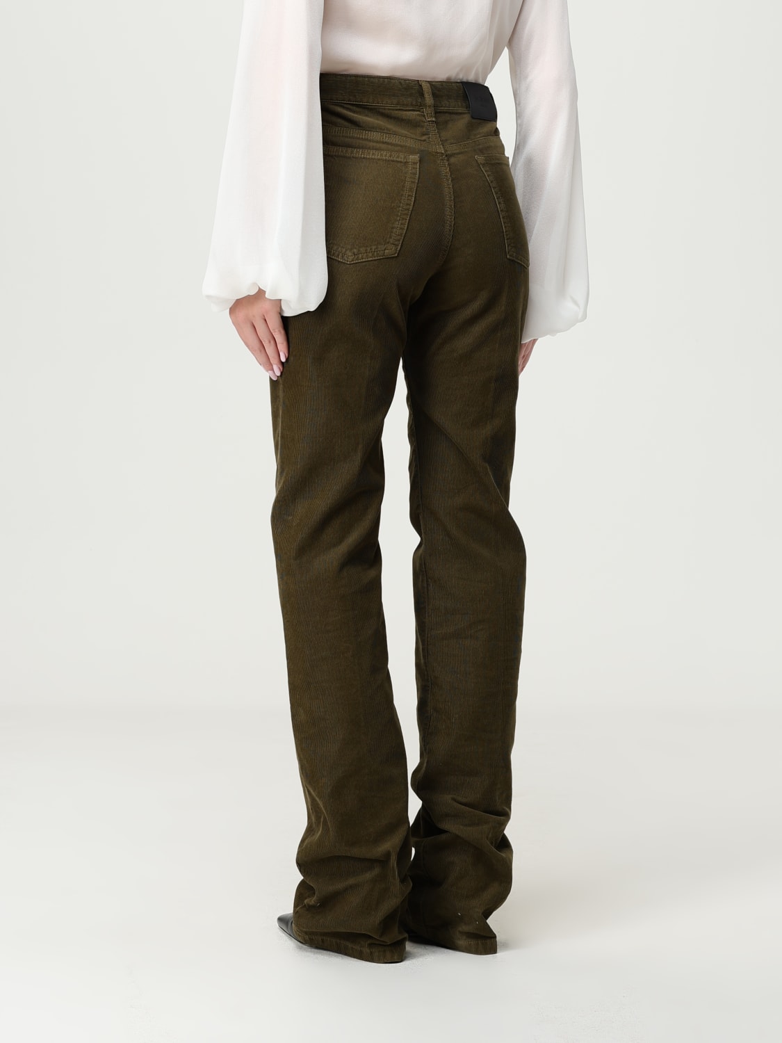 SAINT LAURENT HOSE: Hose damen Saint Laurent, Kaki - Img 2