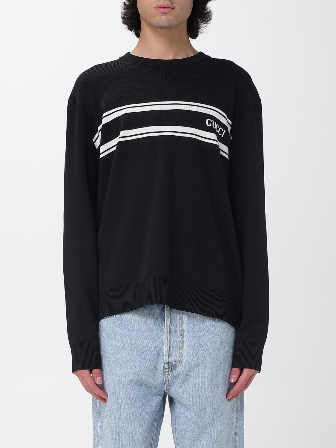 GUCCI セーター: カーディガン メンズ Gucci, ホワイト - Img 1