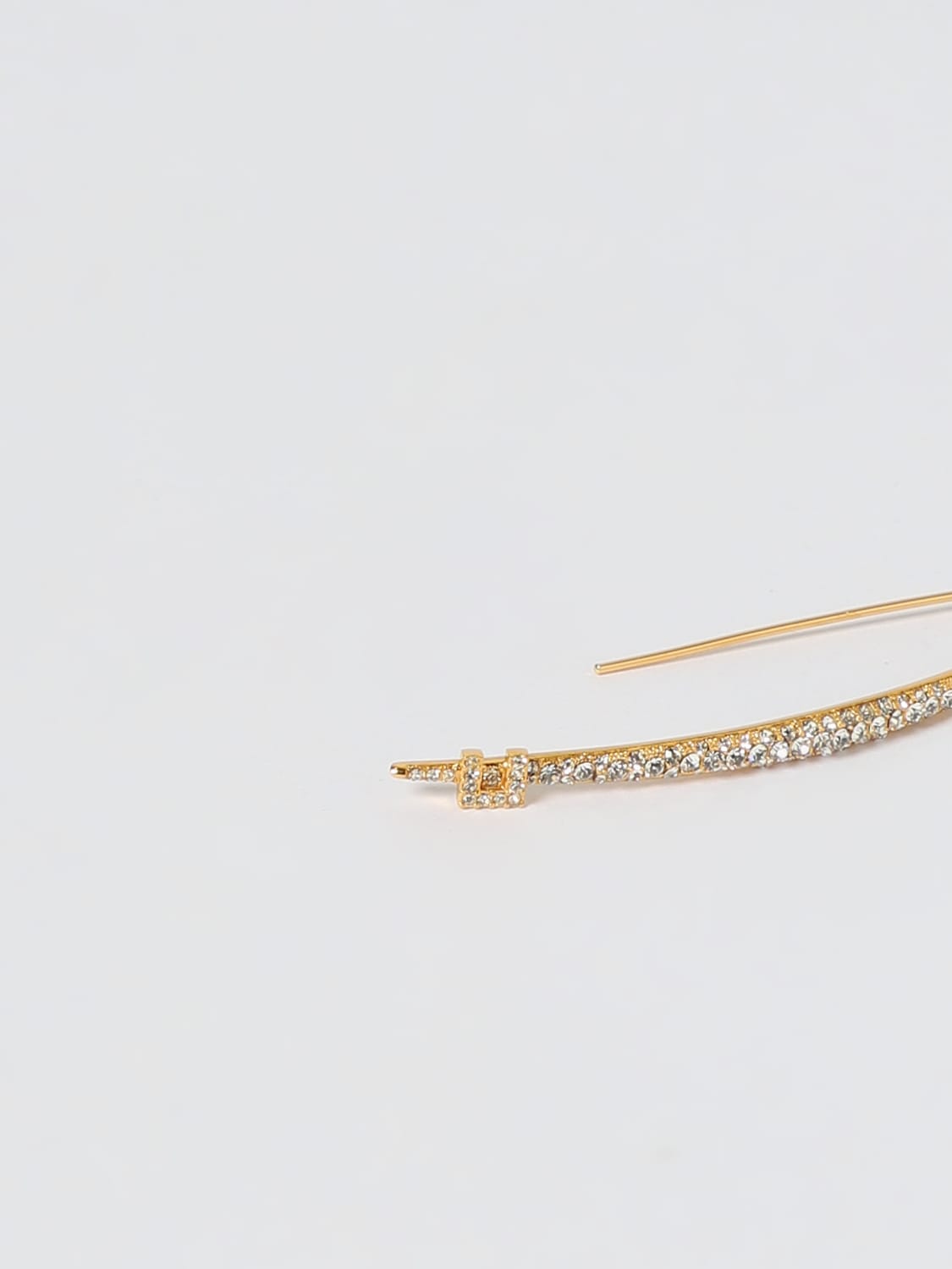 ELISABETTA FRANCHI GIOIELLO: Orecchini Elisabetta Franchi in ottone con strass incastonati , Oro - Img 2