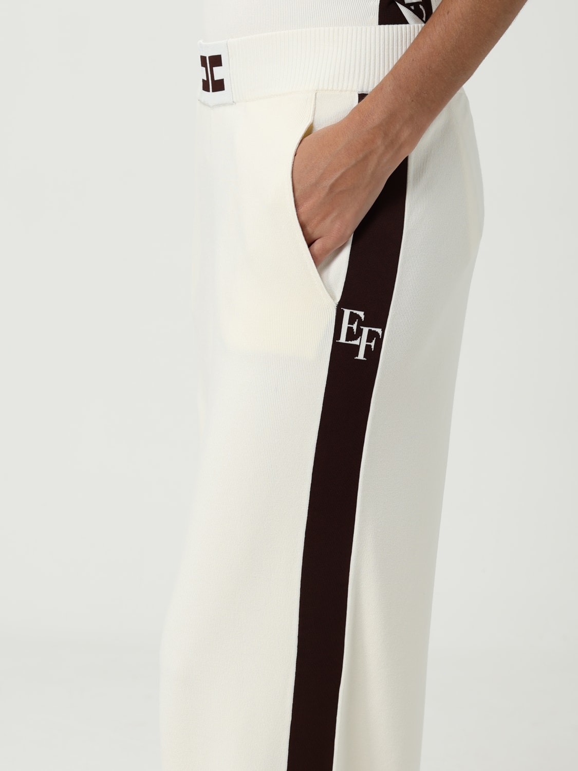 ELISABETTA FRANCHI PANTS: Pants woman Elisabetta Franchi, White - Img 4