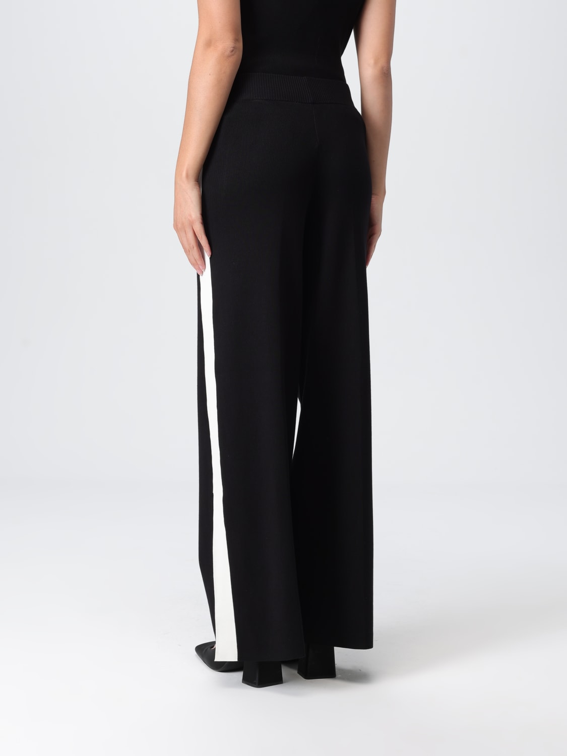 ELISABETTA FRANCHI PANTALONI: Pantalone Elisabetta Franchi in misto viscosa , Nero - Img 3