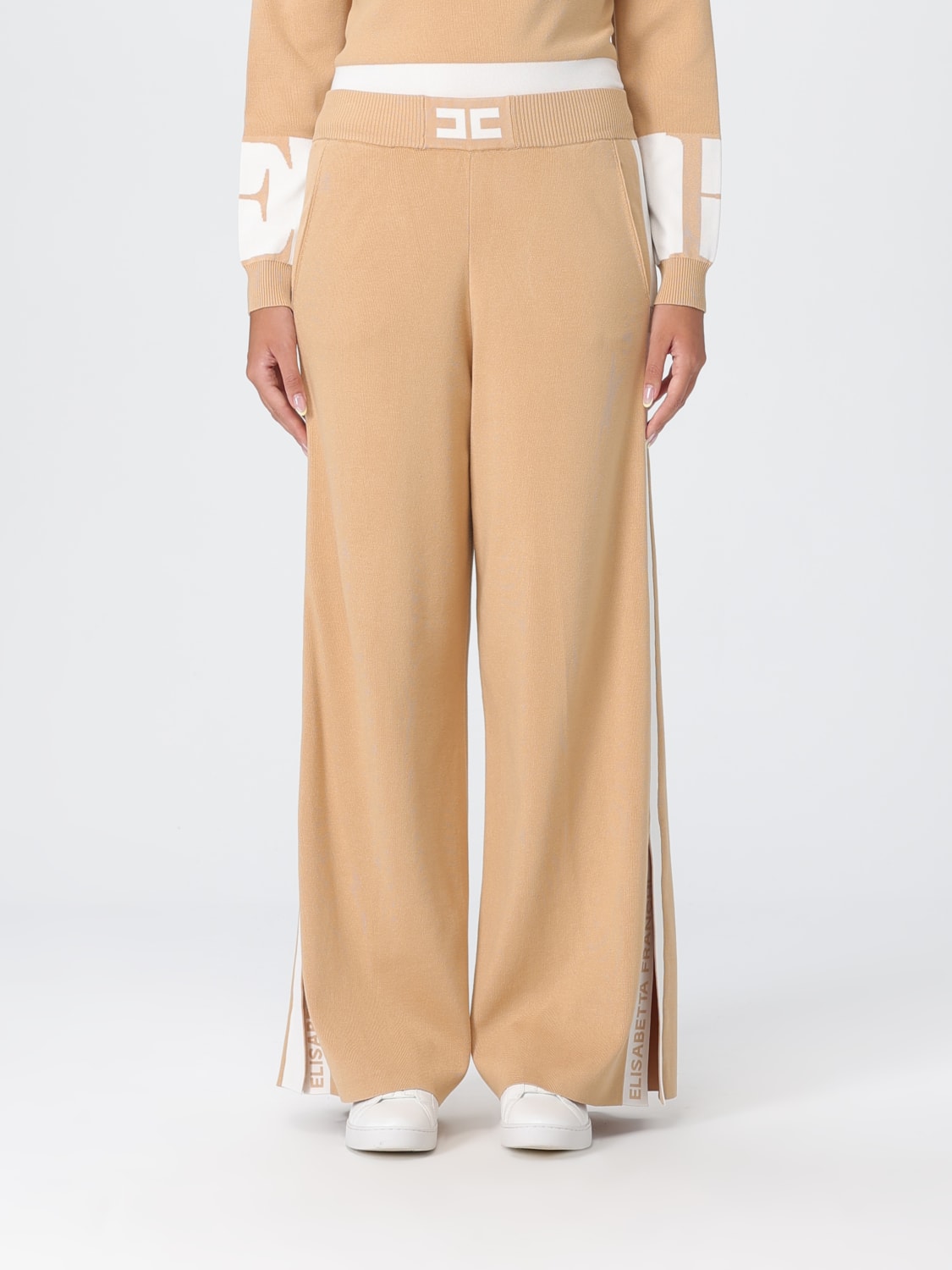 ELISABETTA FRANCHI PANTS: Pants woman Elisabetta Franchi, Beige - Img 1