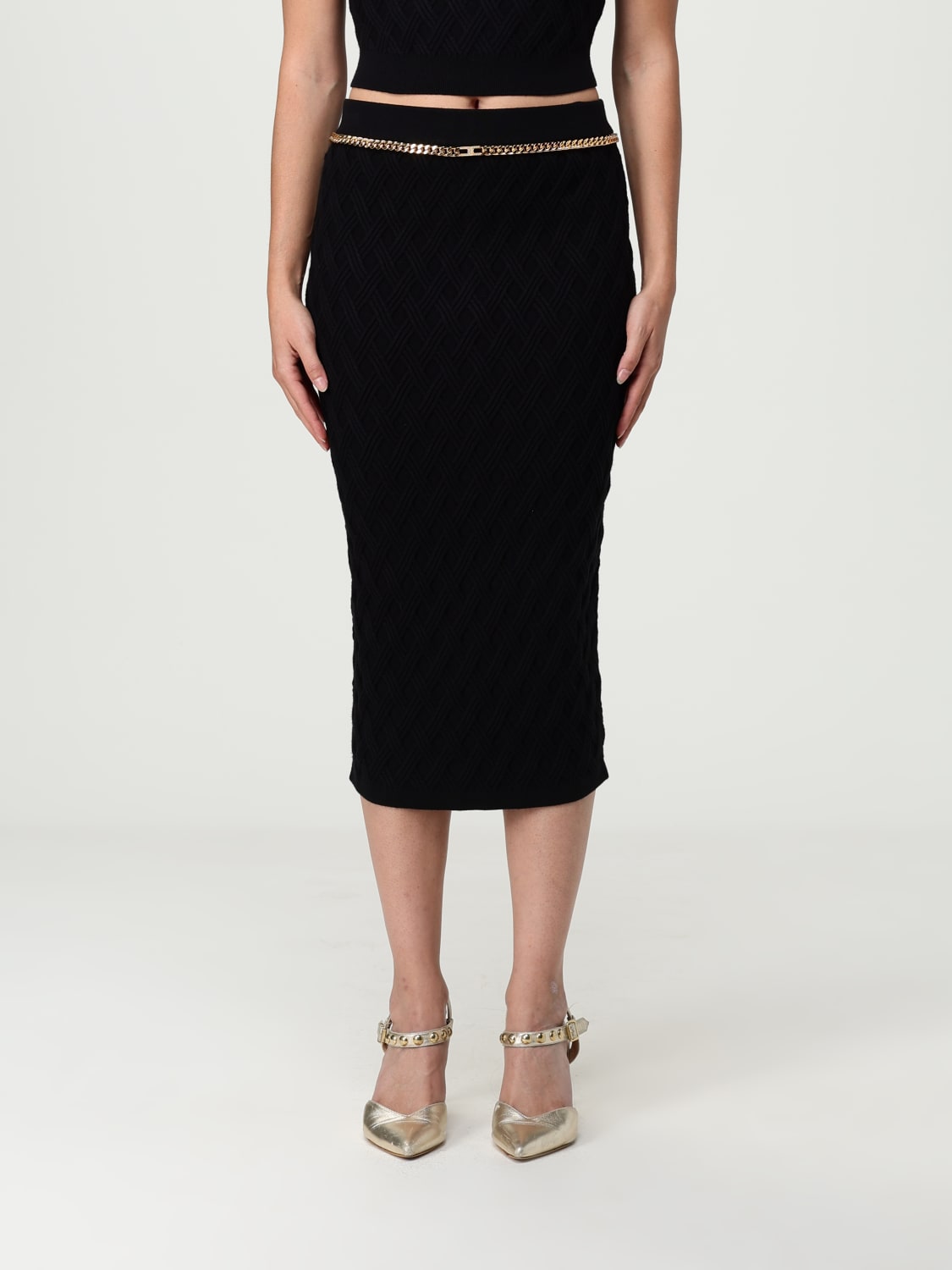 ELISABETTA FRANCHI JUPE: Jupe femme Elisabetta Franchi, Noir - Img 1