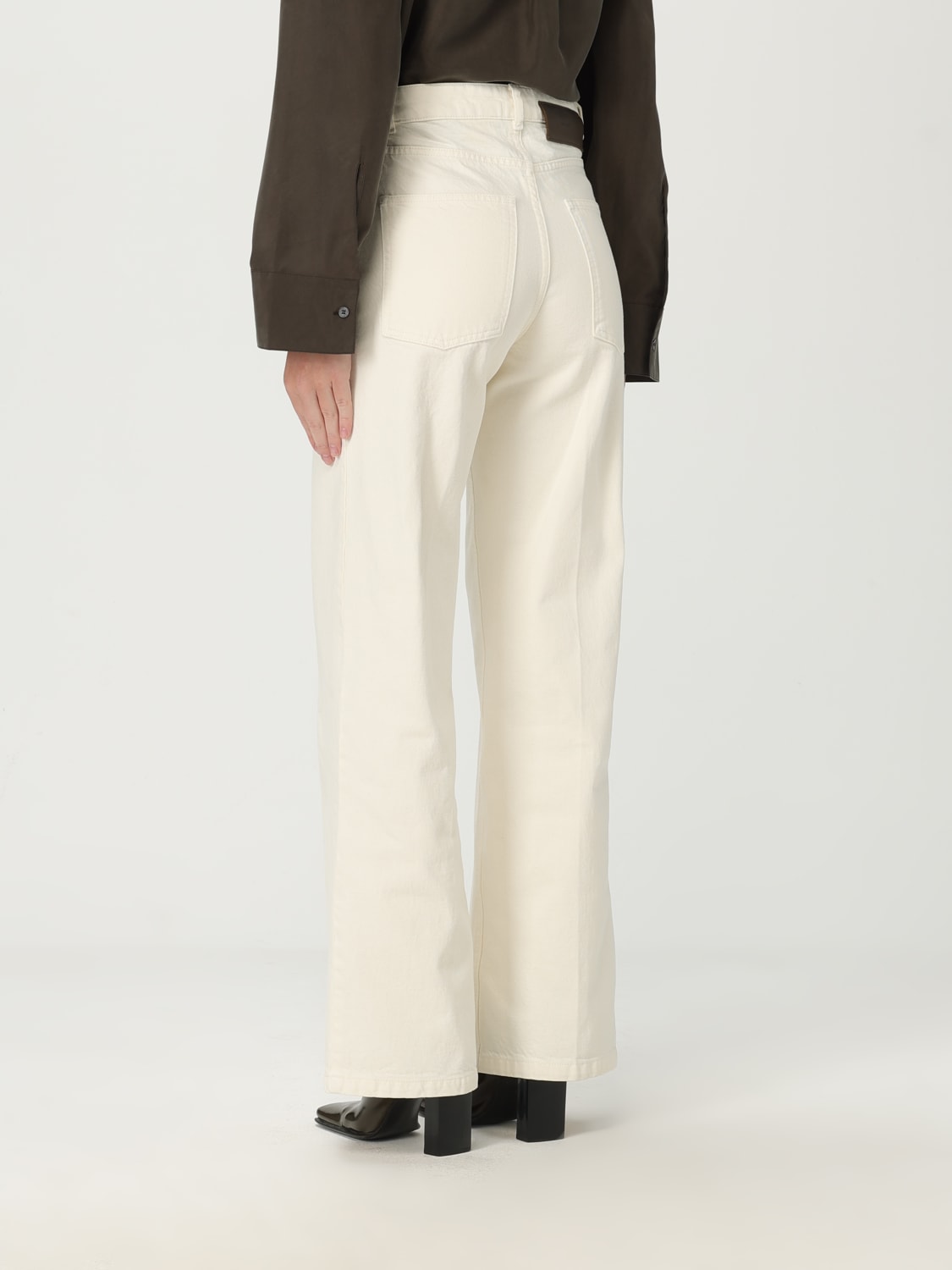 SOEUR PANTALONI: Pantalone in cotone Soeur a 5 tasche, Beige - Img 3