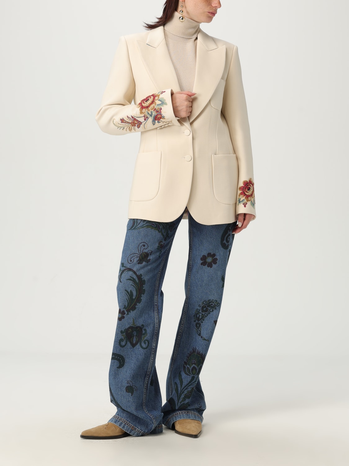 ETRO JEANS: Jeans woman Etro, Burgundy - Img 2