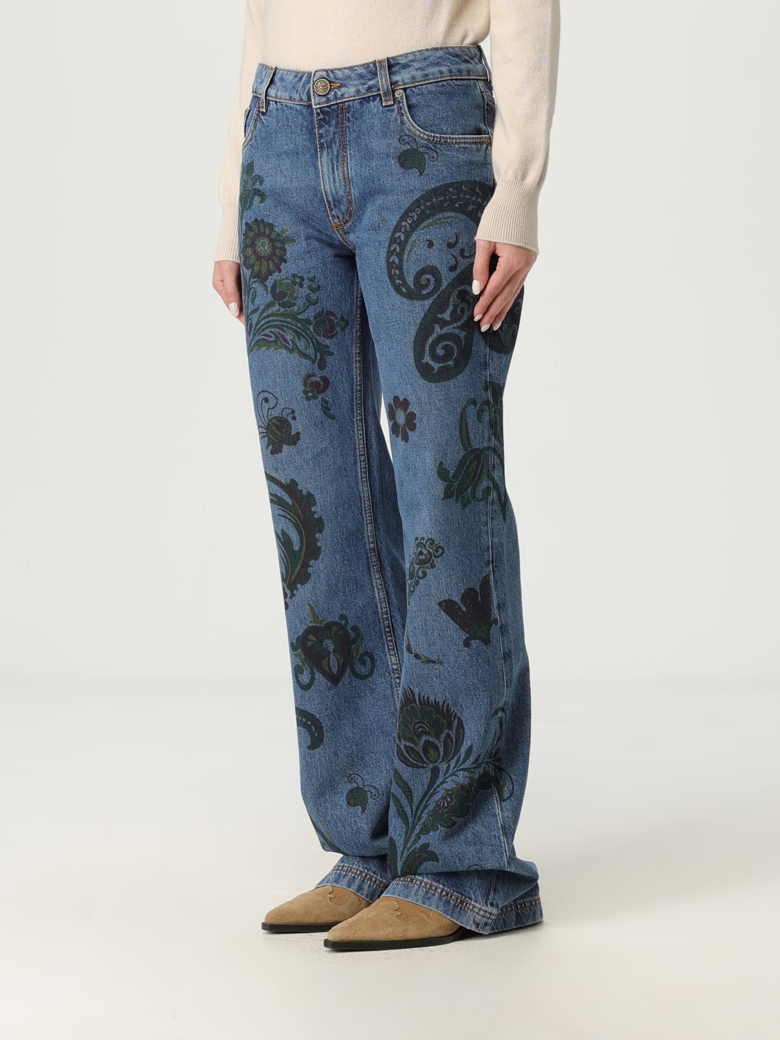 ETRO JEANS: Jeans woman Etro, Burgundy - Img 4