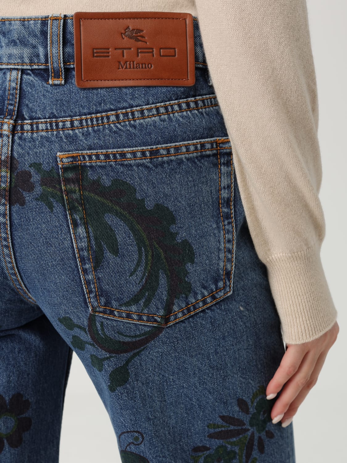 ETRO JEANS: Jeans woman Etro, Burgundy - Img 5