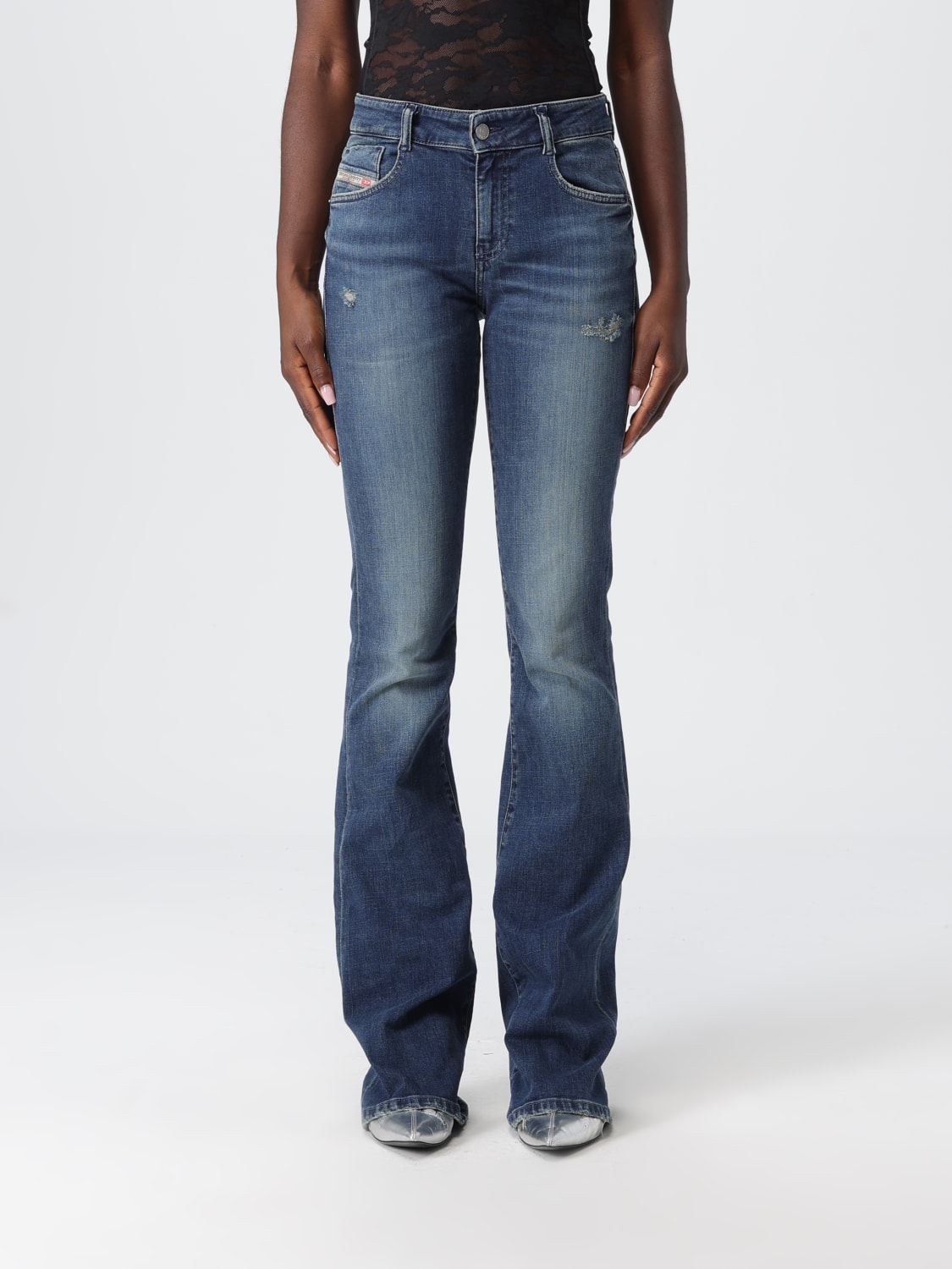 DIESEL JEANS: Jeans woman Diesel, Navy - Img 1