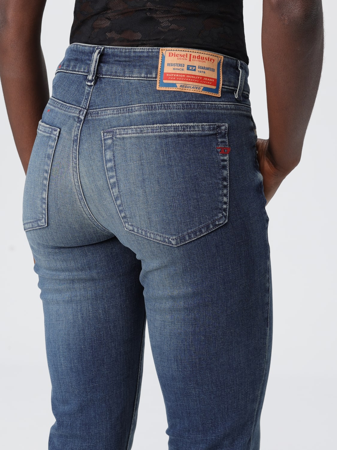 DIESEL JEANS: Jeans woman Diesel, Navy - Img 4