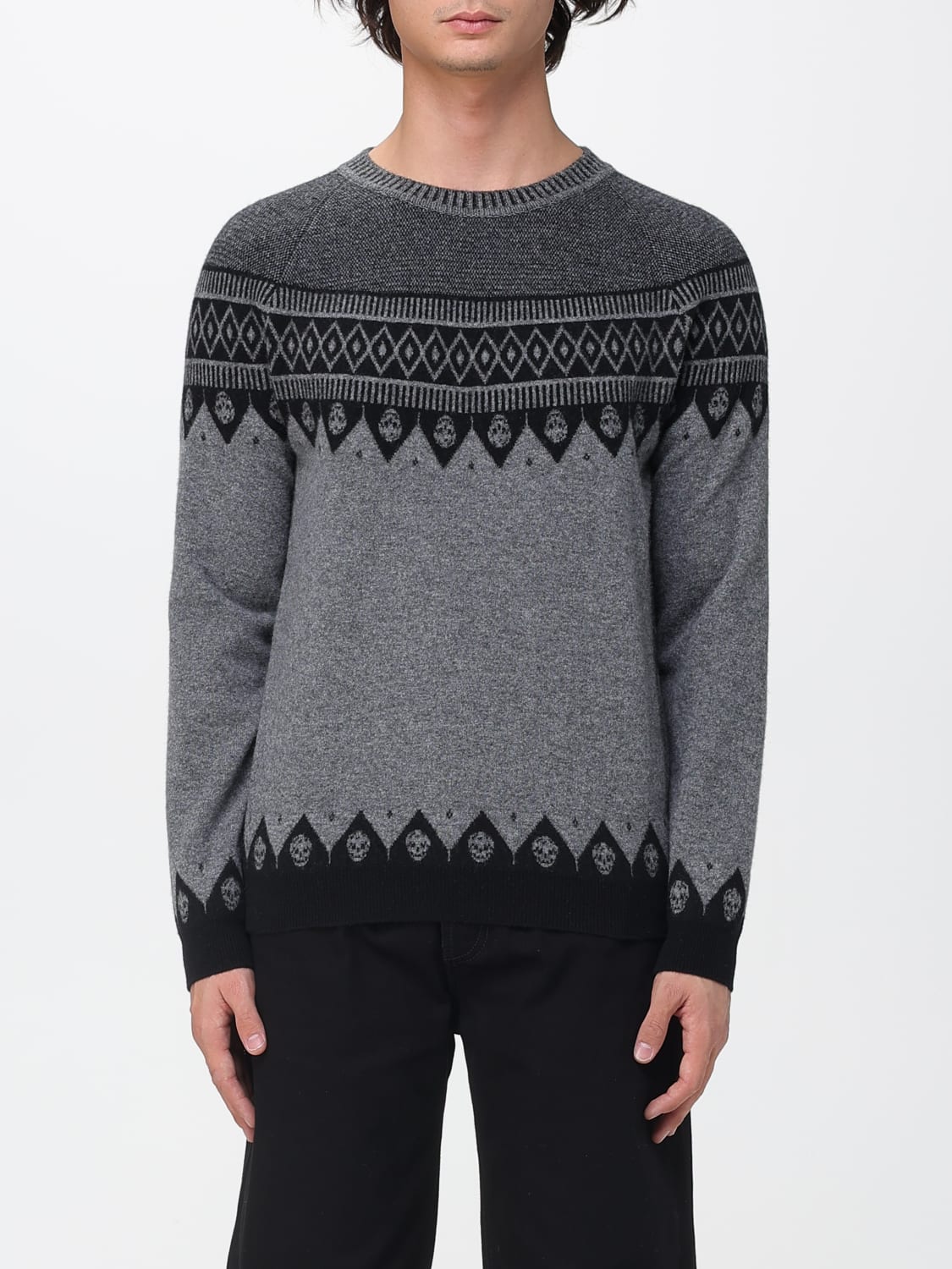 MCQUEEN SWEATER: Sweater men McQueen, Black - Img 1