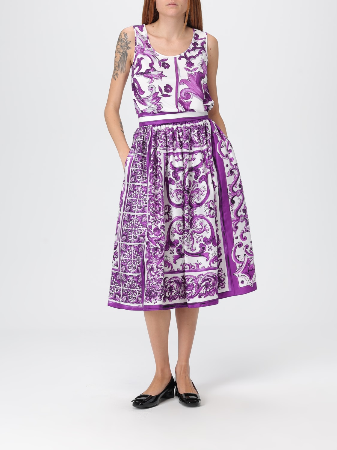 DOLCE & GABBANA JUPE: Jupe femme Dolce & Gabbana, Violet - Img 2