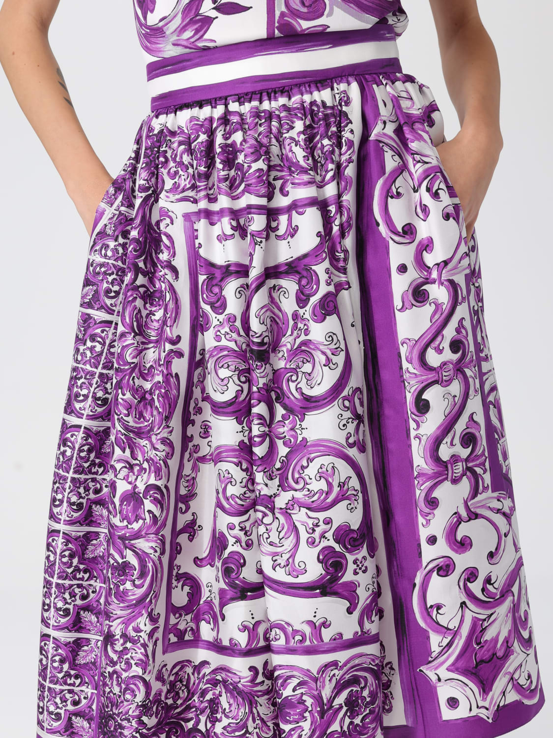 DOLCE & GABBANA JUPE: Jupe femme Dolce & Gabbana, Violet - Img 5