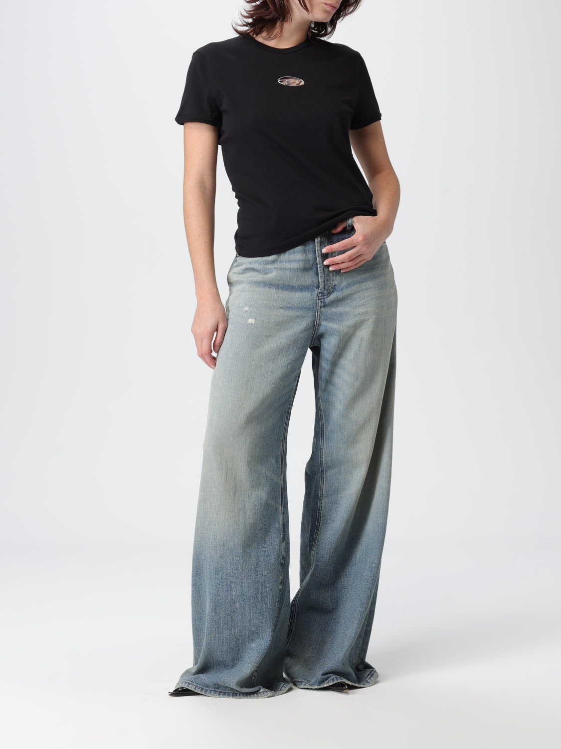 DIESEL JEANS: Jeans woman Diesel, Navy - Img 2