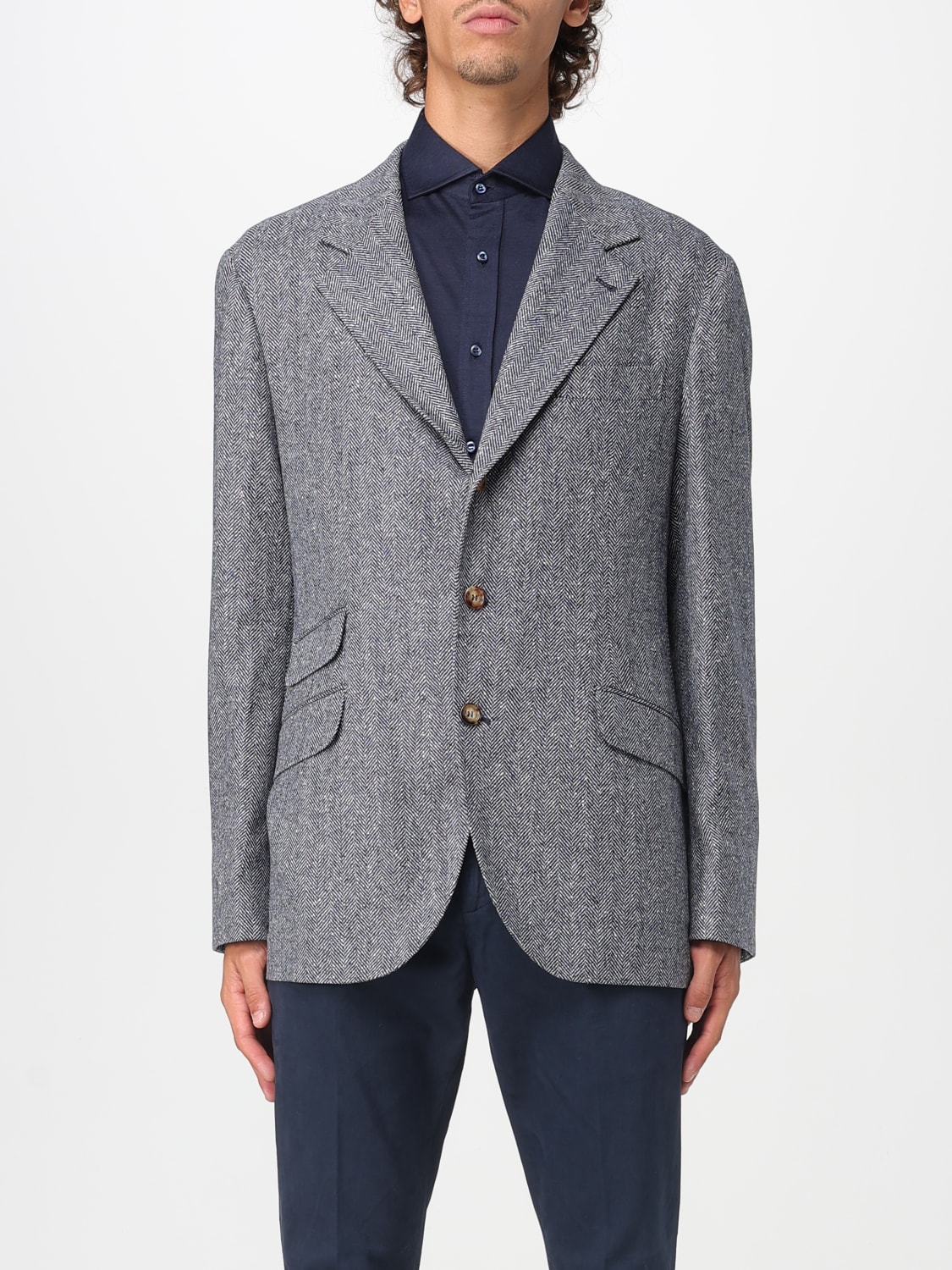 BRUNELLO CUCINELLI VESTE: Veste homme Brunello Cucinelli, Bleu Marine - Img 1