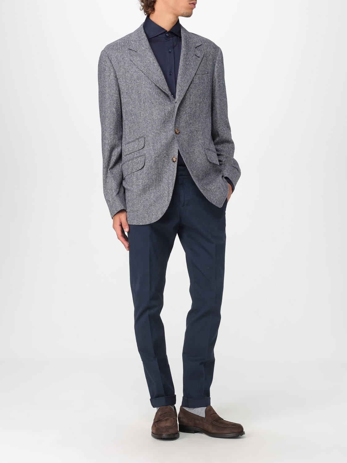 BRUNELLO CUCINELLI VESTE: Veste homme Brunello Cucinelli, Bleu Marine - Img 2
