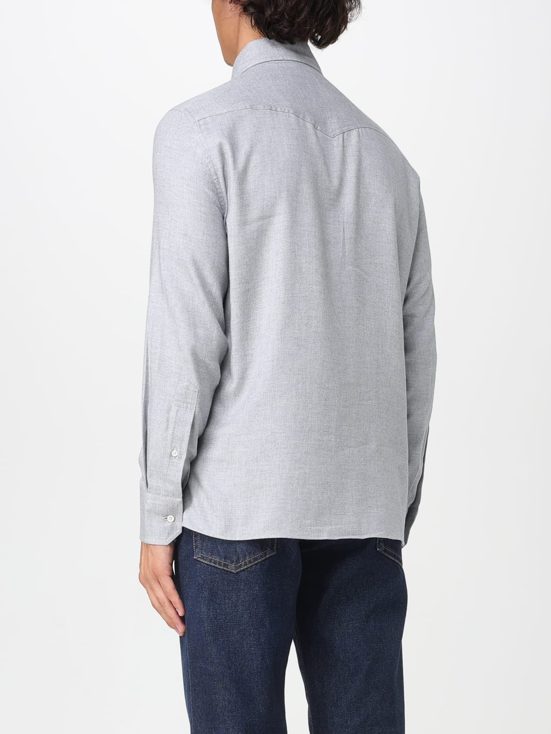 BRUNELLO CUCINELLI SHIRT: Shirt men Brunello Cucinelli, Grey - Img 3