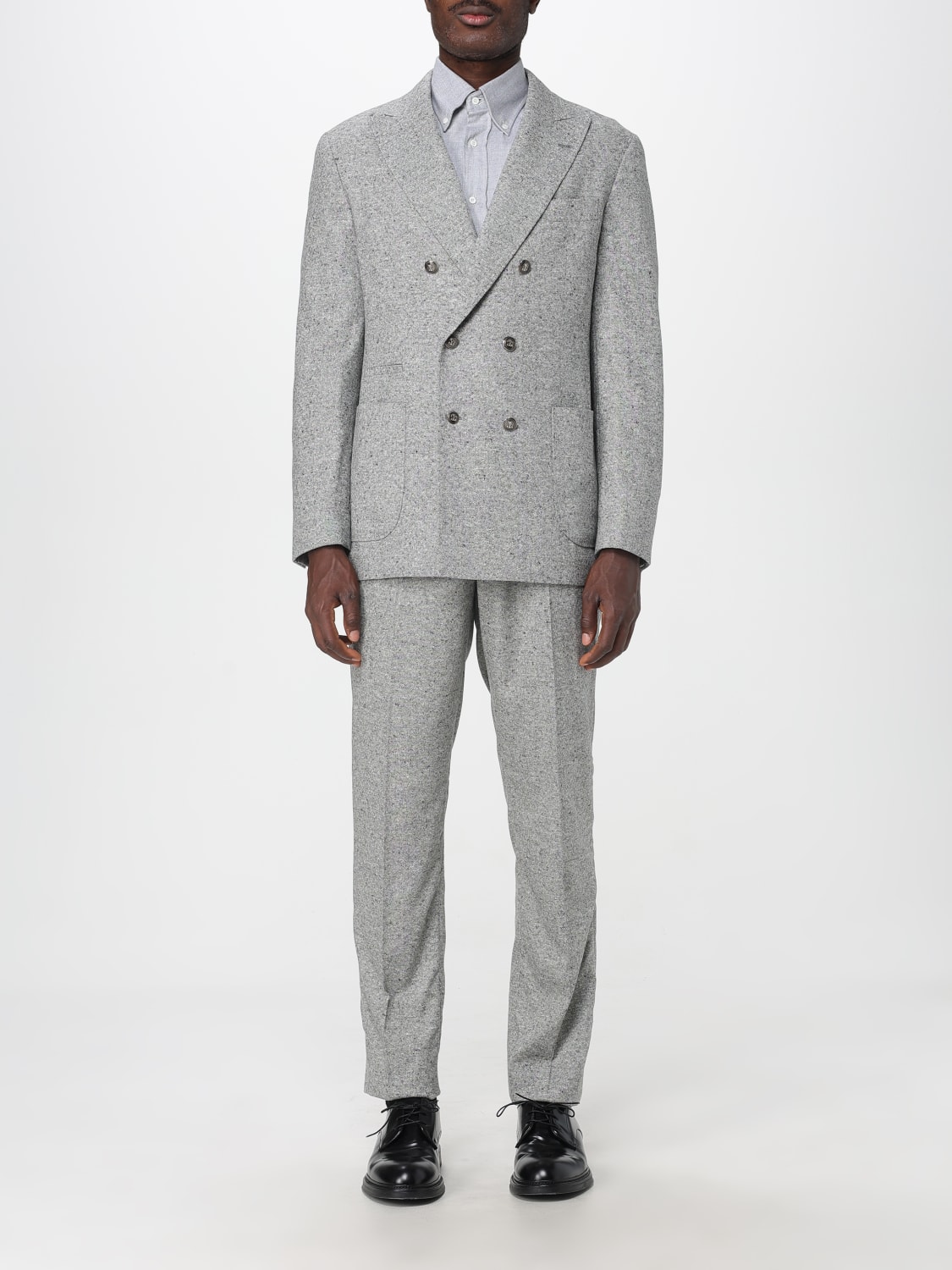 BRUNELLO CUCINELLI SUIT: Suit men Brunello Cucinelli, Grey - Img 1