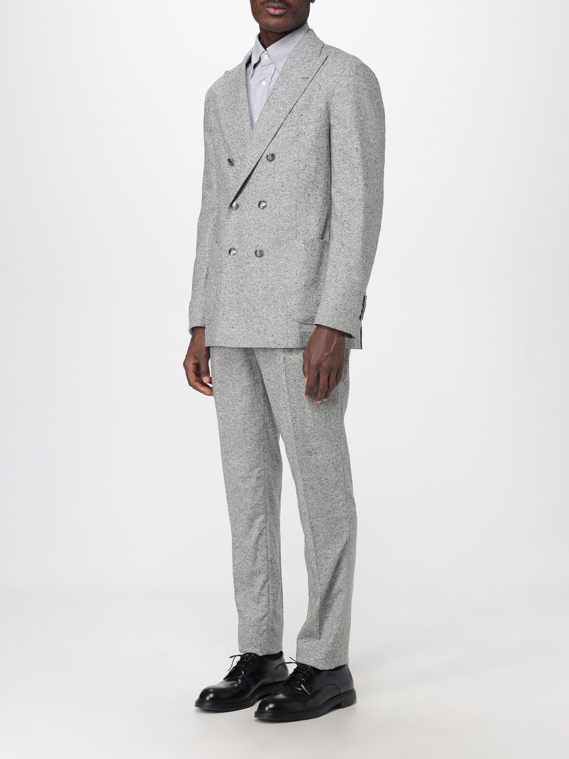 BRUNELLO CUCINELLI SUIT: Suit men Brunello Cucinelli, Grey - Img 4