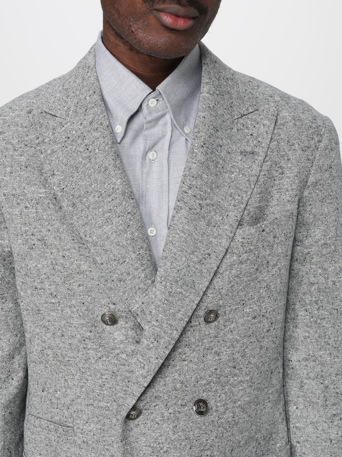 BRUNELLO CUCINELLI SUIT: Suit men Brunello Cucinelli, Grey - Img 5