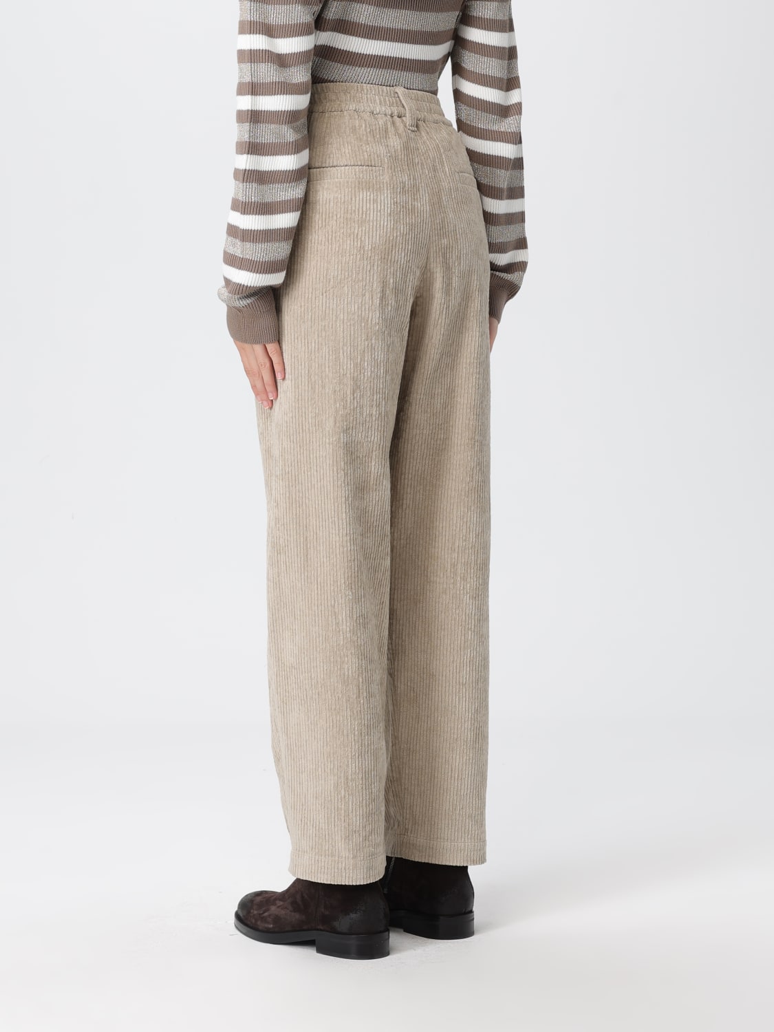 BRUNELLO CUCINELLI PANTALON: Pantalon femme Brunello Cucinelli, Perle - Img 3