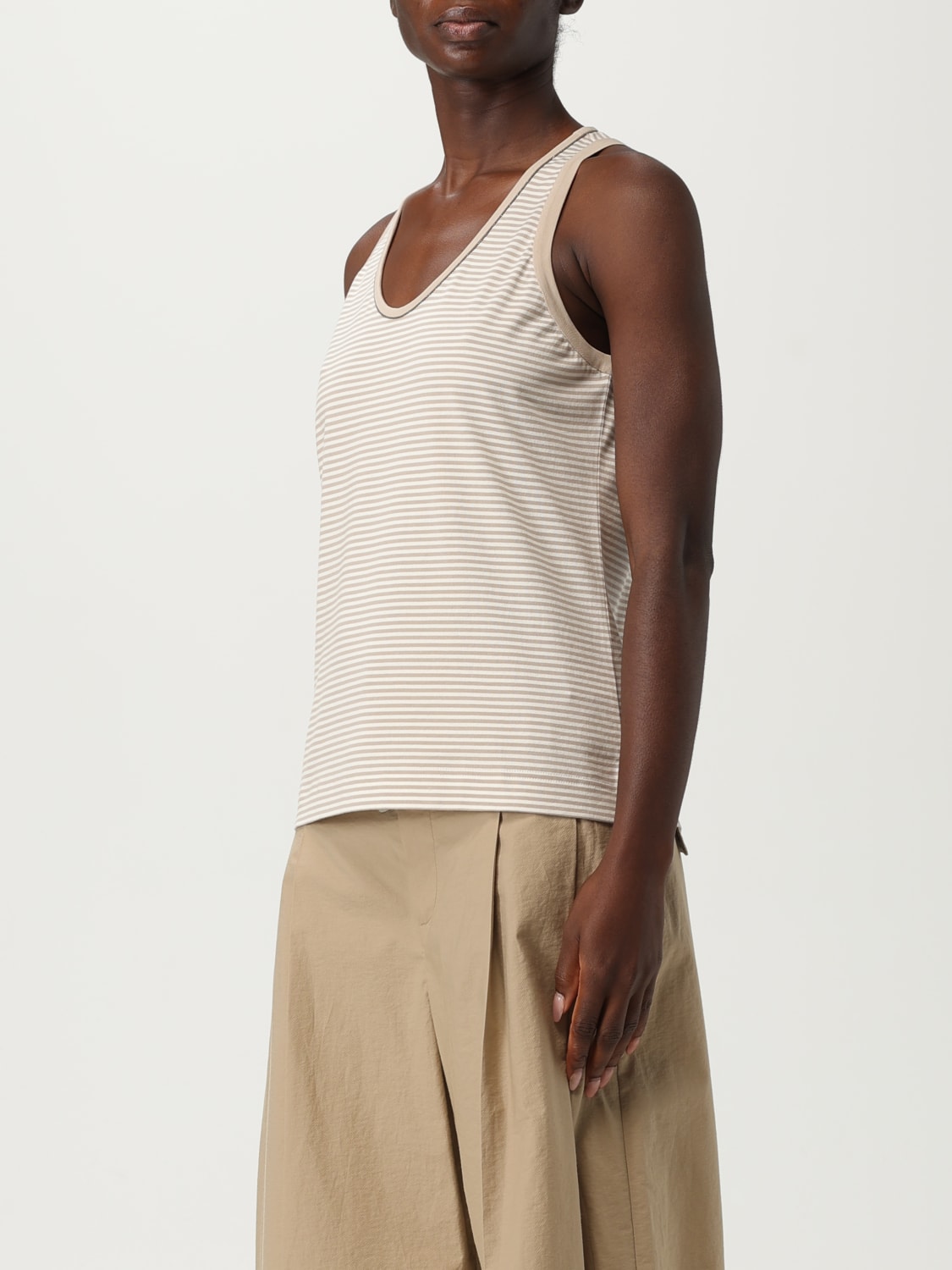 BRUNELLO CUCINELLI T-SHIRT: Top woman Brunello Cucinelli, White - Img 4