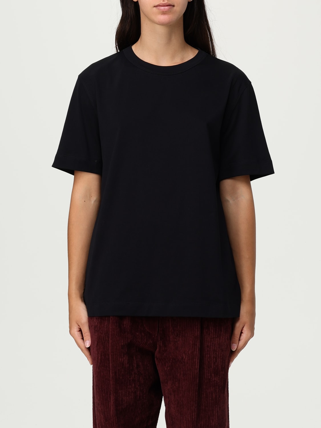 BRUNELLO CUCINELLI T-SHIRTS: T-shirt in cotone Brunello Cucinelli, Nero - Img 1