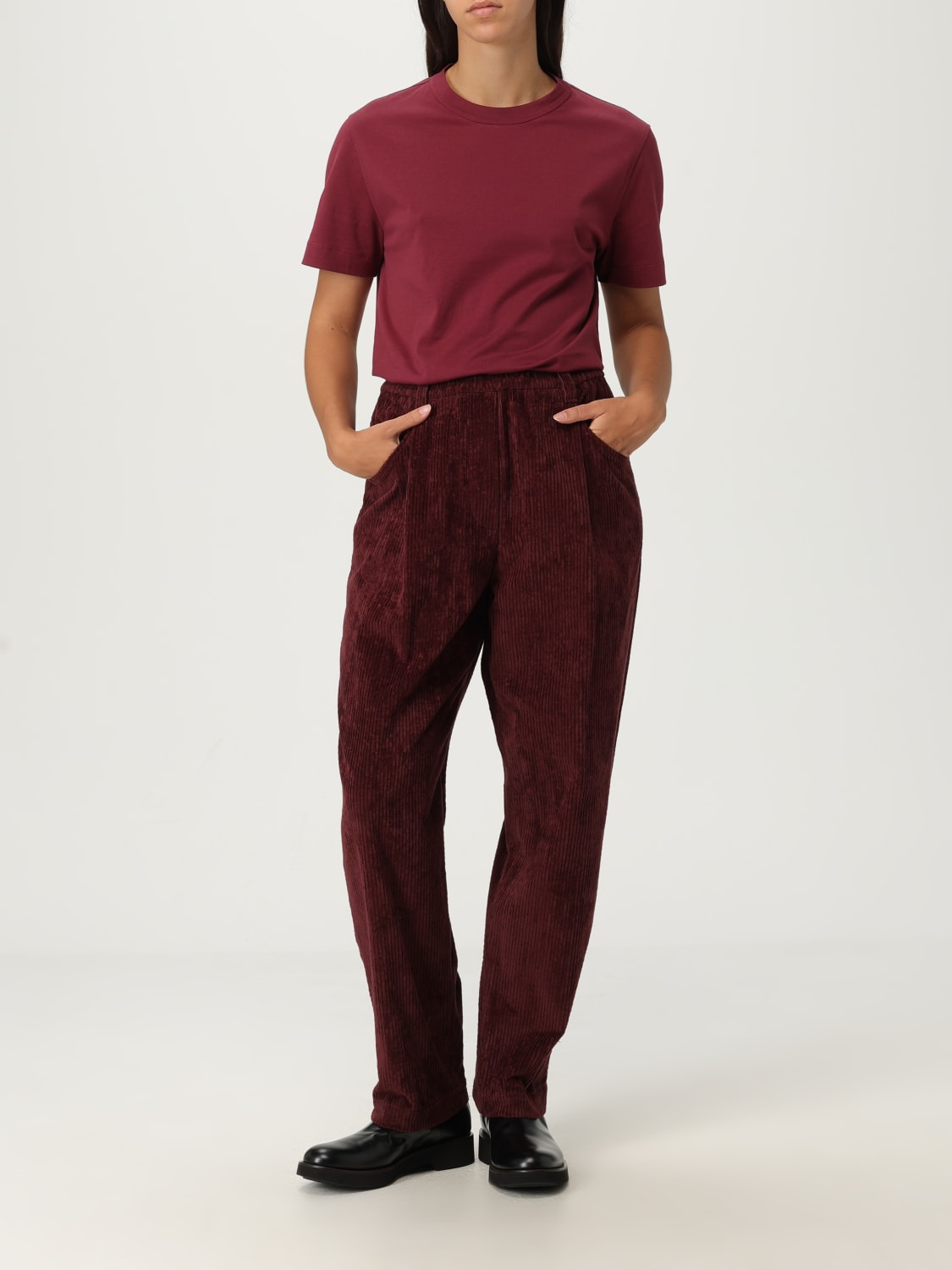 BRUNELLO CUCINELLI CAMISETA: Camiseta mujer Brunello Cucinelli, Vino - Img 2