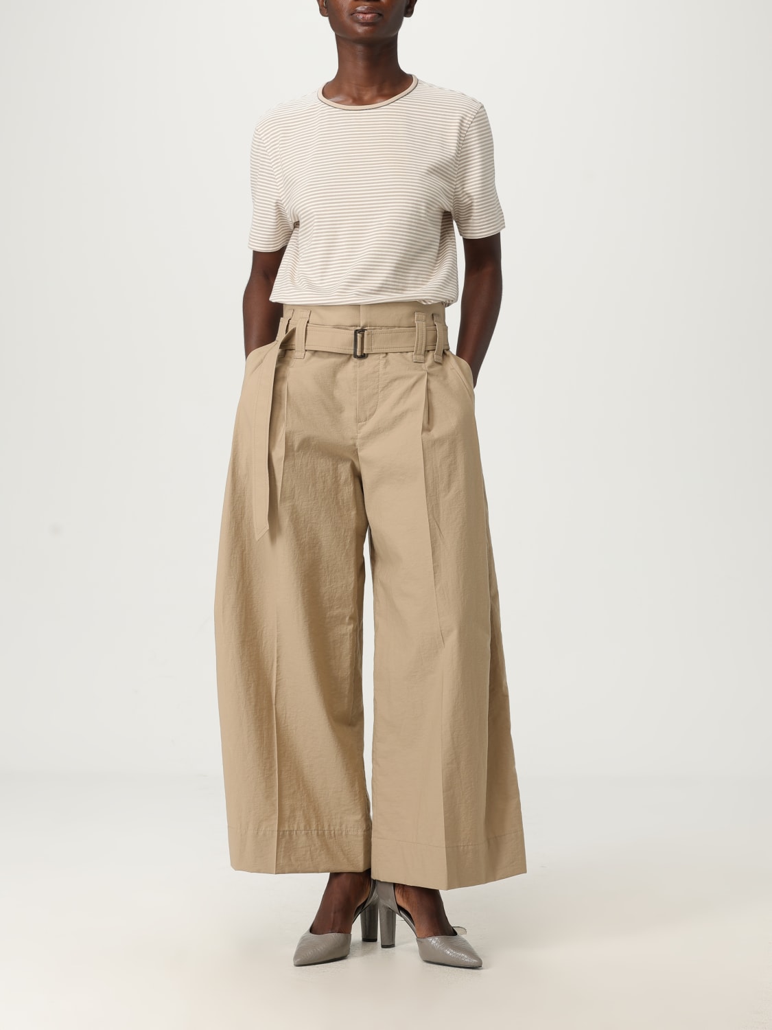 BRUNELLO CUCINELLI T-SHIRTS: T-shirt in cotone a righe Brunello Cucinelli, Bianco - Img 2