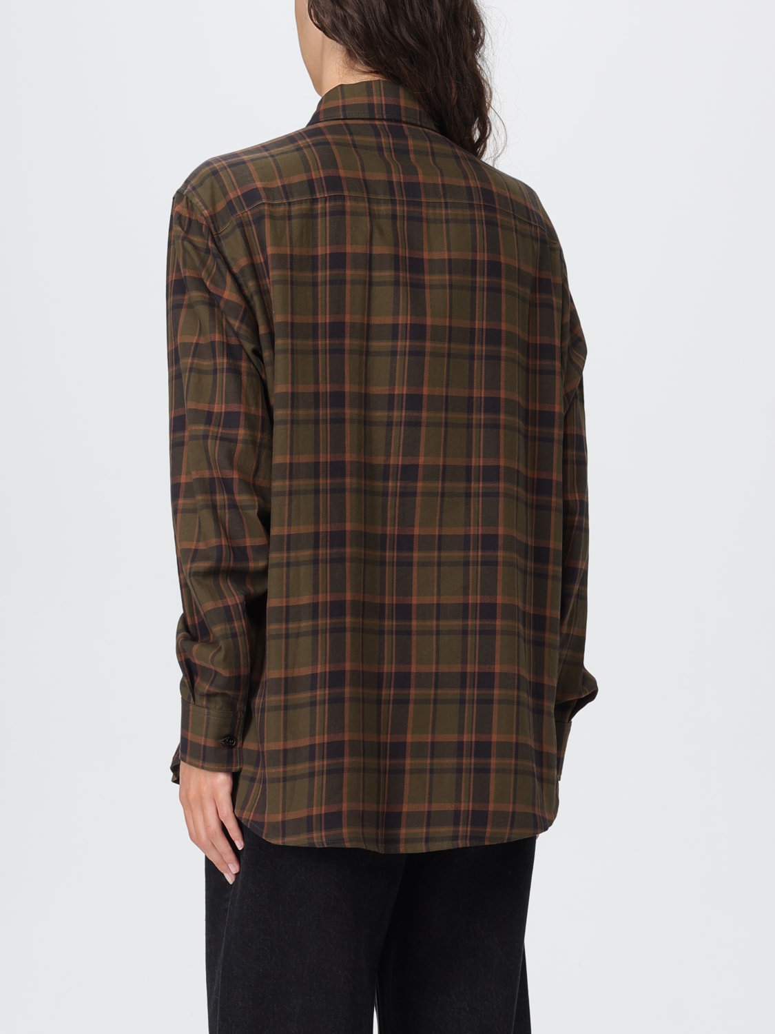 SAINT LAURENT CAMISA: Camisa mujer Saint Laurent, Tórtola - Img 3