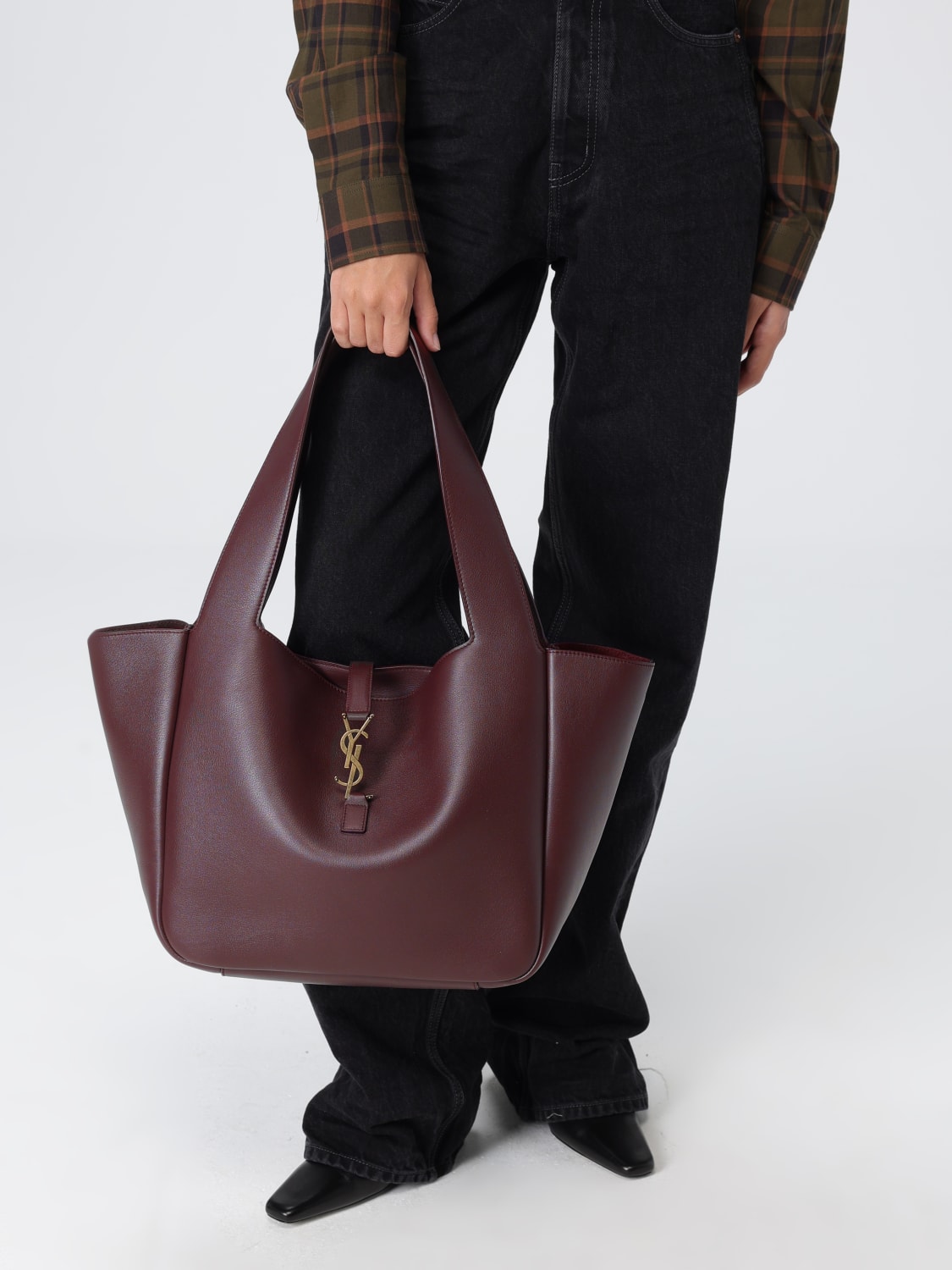 SAINT LAURENT TOTE BAG: Shoulder bag woman Saint Laurent, Pink - Img 2