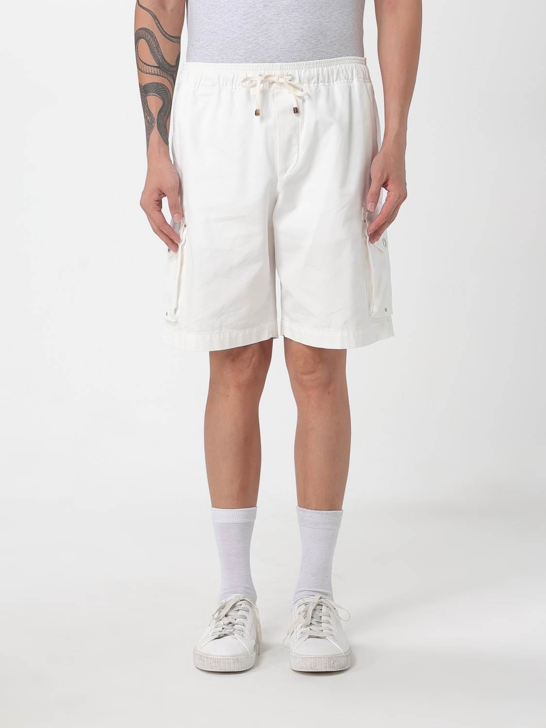 BRUNELLO CUCINELLI SHORTS: Short men Brunello Cucinelli, White - Img 1