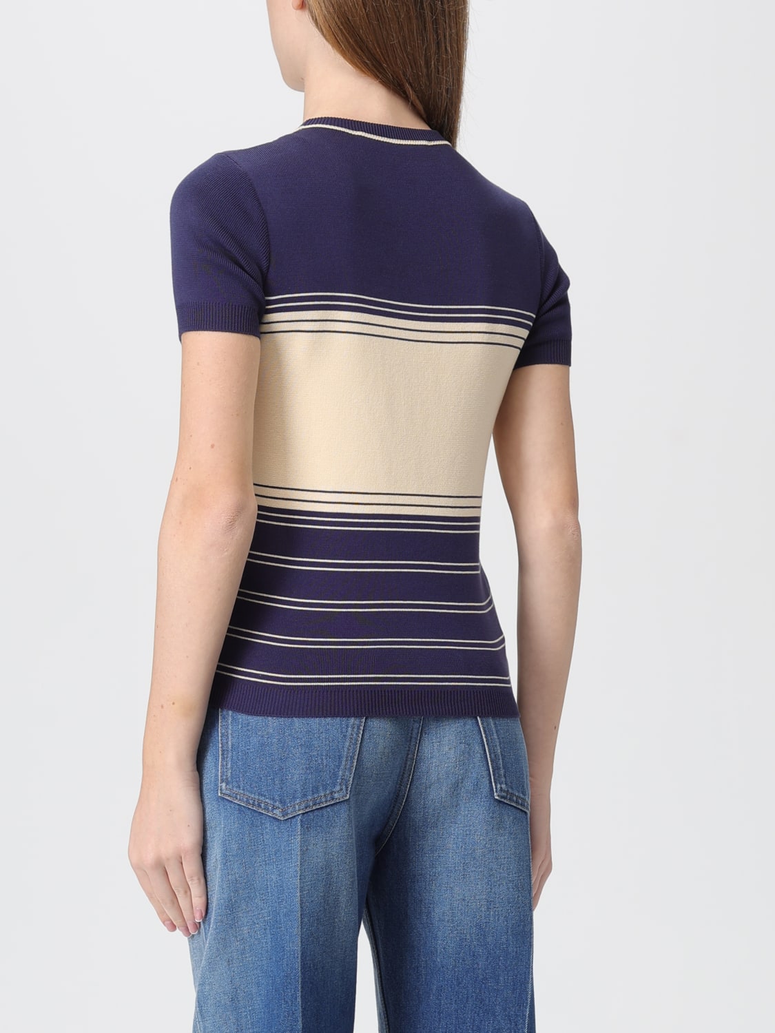 VALENTINO SWEATER: T-shirt woman Valentino, Blue - Img 3