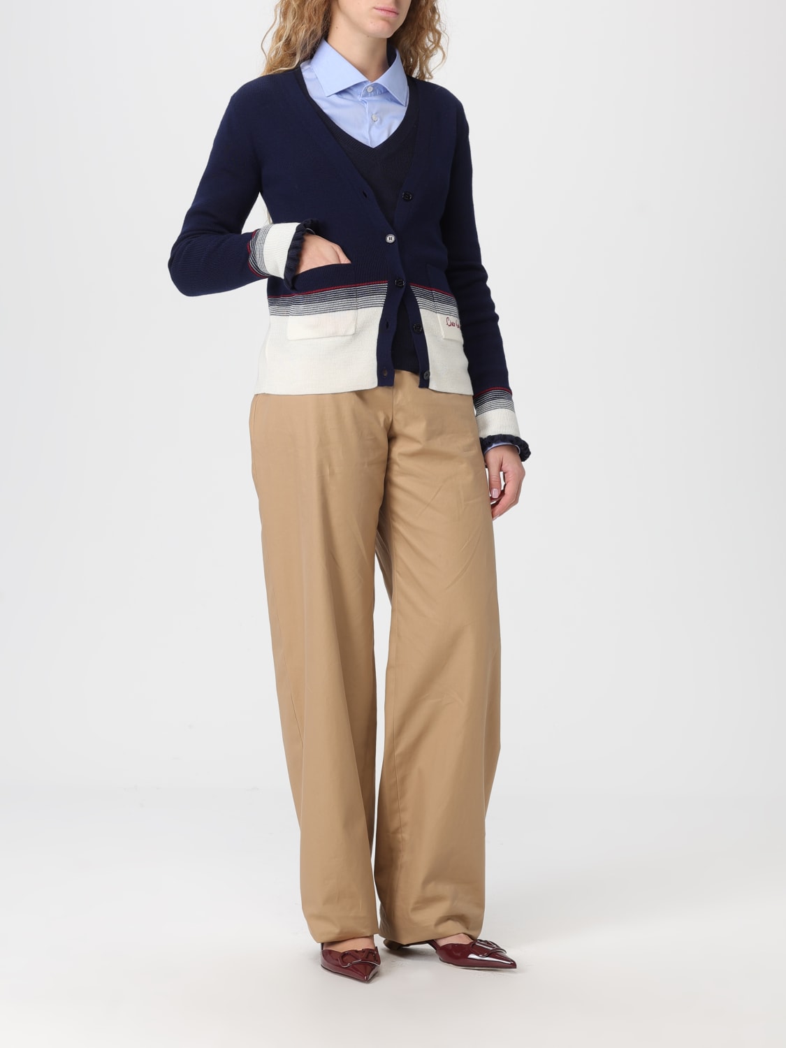 VALENTINO SWEATER: Cardigan woman Valentino, Blue - Img 2