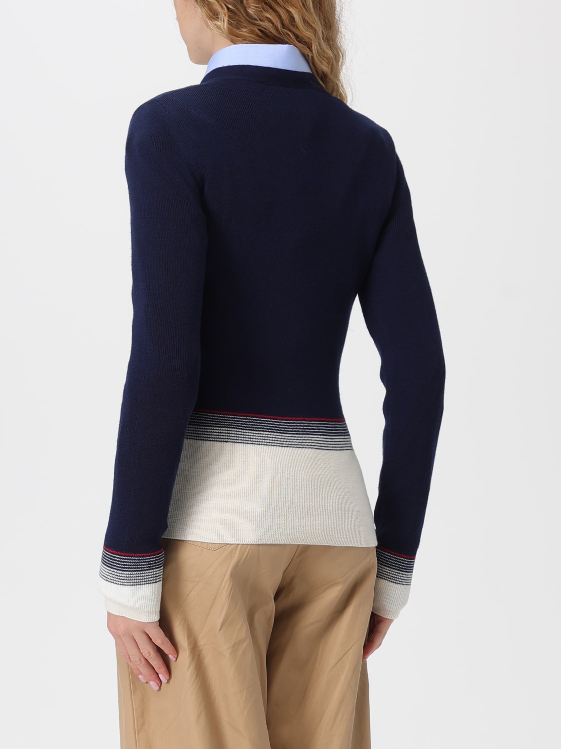 VALENTINO SWEATER: Cardigan woman Valentino, Blue - Img 3