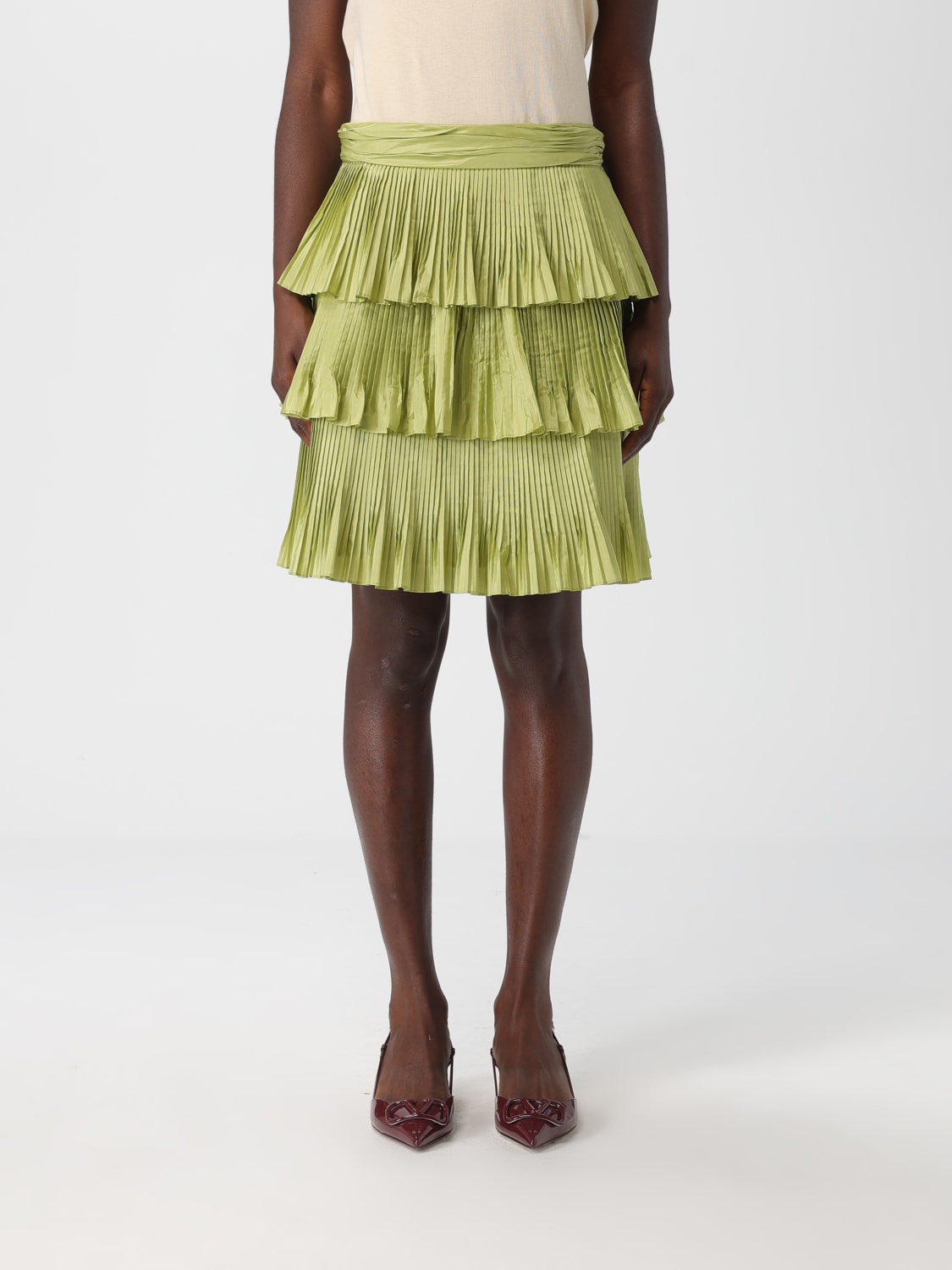 VALENTINO SKIRT: Skirt woman Valentino, Green - Img 1
