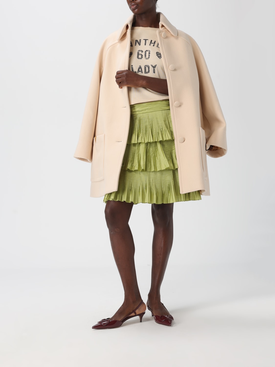 VALENTINO SKIRT: Skirt woman Valentino, Green - Img 2