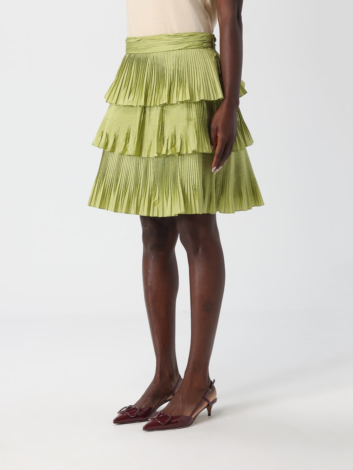 VALENTINO SKIRT: Skirt woman Valentino, Green - Img 4