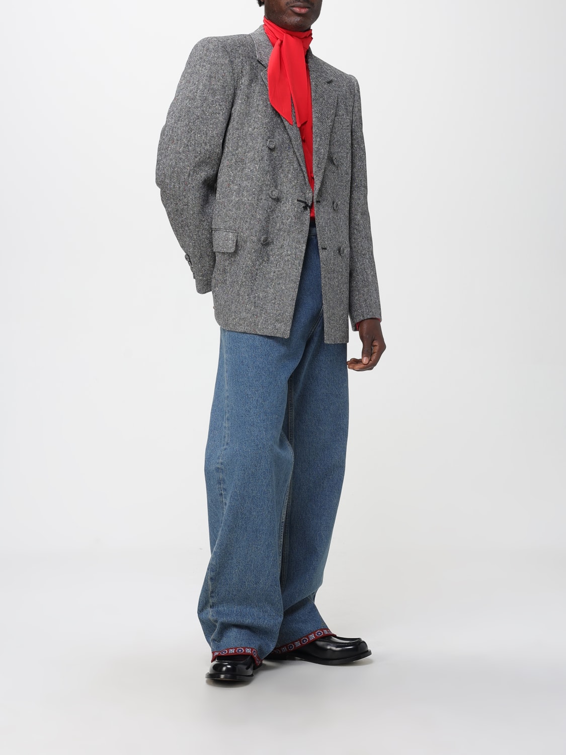 VALENTINO 牛仔裤: 牛仔裤 男士 Valentino, 蓝色 - Img 2