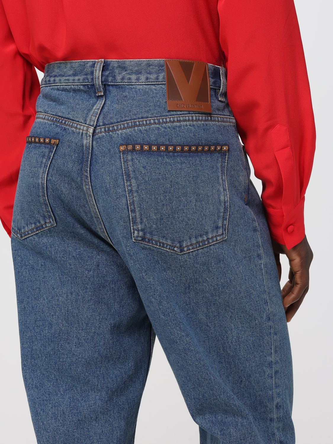 VALENTINO 牛仔裤: 牛仔裤 男士 Valentino, 蓝色 - Img 5