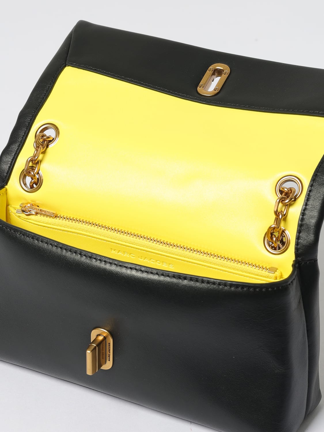 MARC JACOBS BORSA A TRACOLLA: Borsa The Dual Marc Jacobs in pelle, Nero - Img 3