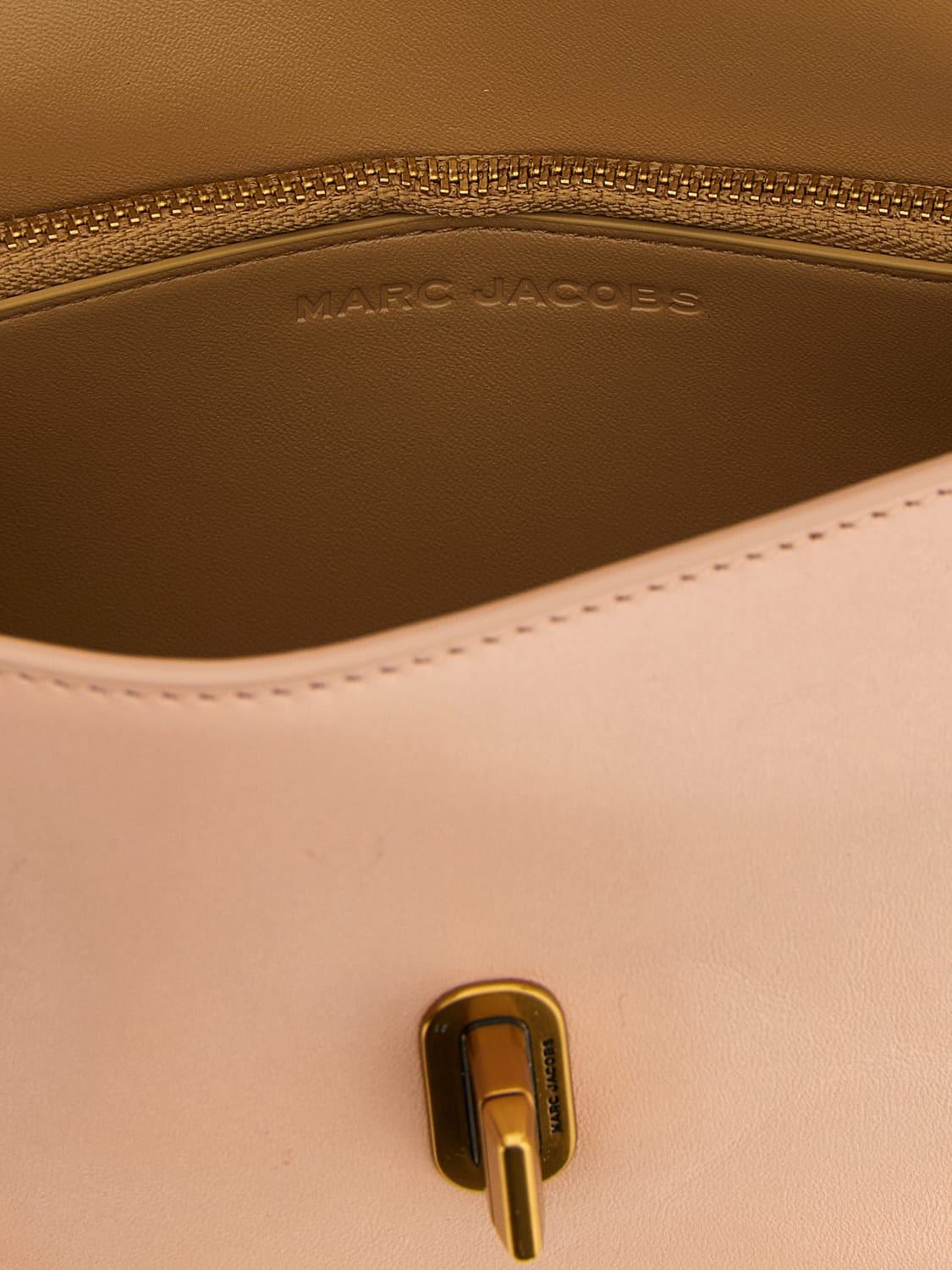 MARC JACOBS BORSA A TRACOLLA: Borsa The Dual Marc Jacobs in pelle, Rosa - Img 4